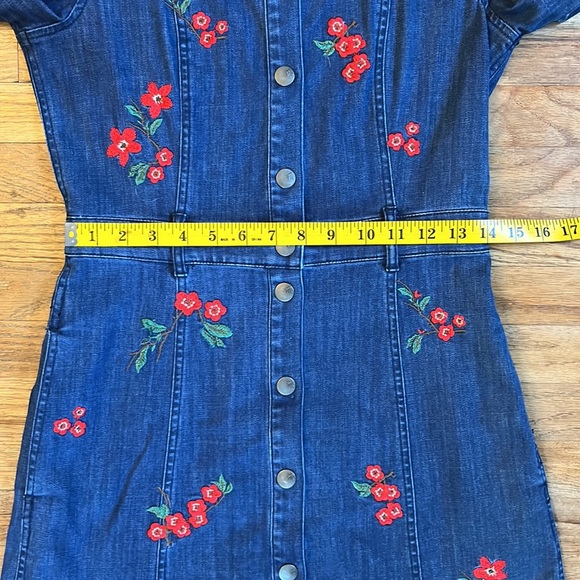 Madewell Cherry Blossom Denim Dress - Picture 6 of 11